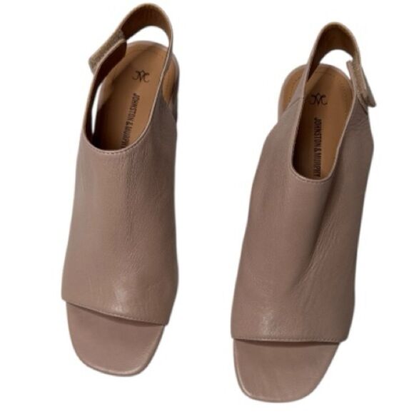 Johnston & Murphy Evelyn Open Toe Heeled Bootie In Blush Glove. Size 8. - Picture 3 of 9